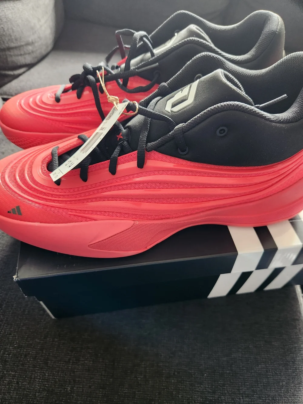 NIB Adidas Men’s 13 NWT Dame X Dolls Pure Ruby-JP6093.